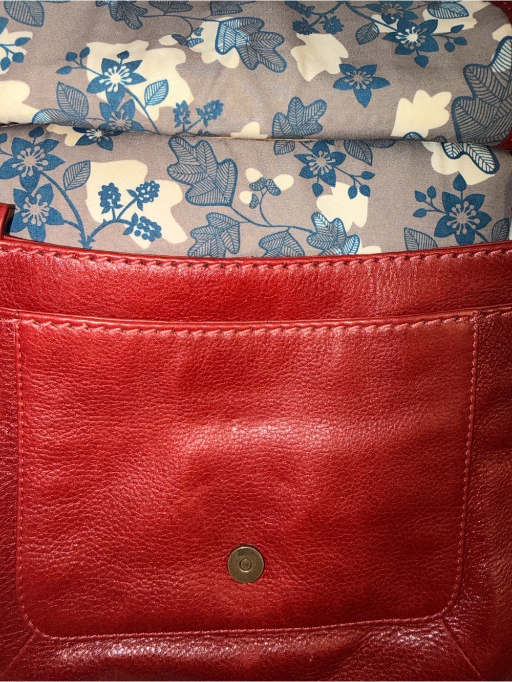 RADLEY LONDON Red Pebbled Leather Shoulder Bag - Picture 7 of 7